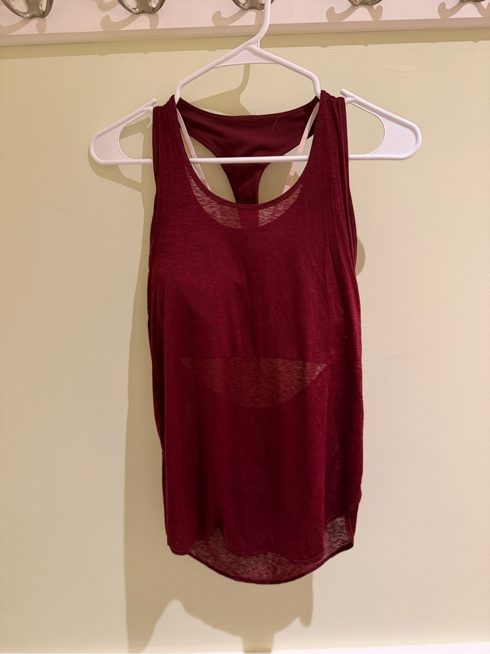 Fabletics Burgundy Racerback Tank